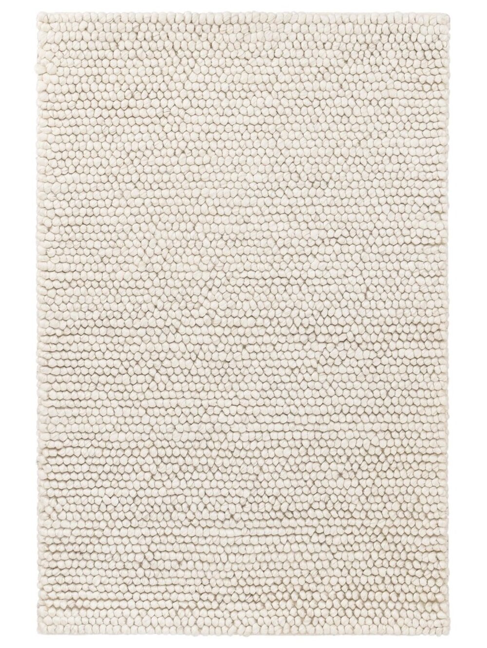 Annie Selke Niels Handwoven Wool/Viscose Rug | Ivory Rug Size 2'6"x8'